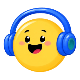 Listener enjoying custom browser sounds with headphones